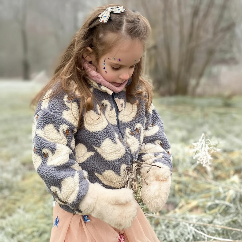 WarmHug – Confortable et tendance – Veste polaire pour enfant aux imprimés ludiques