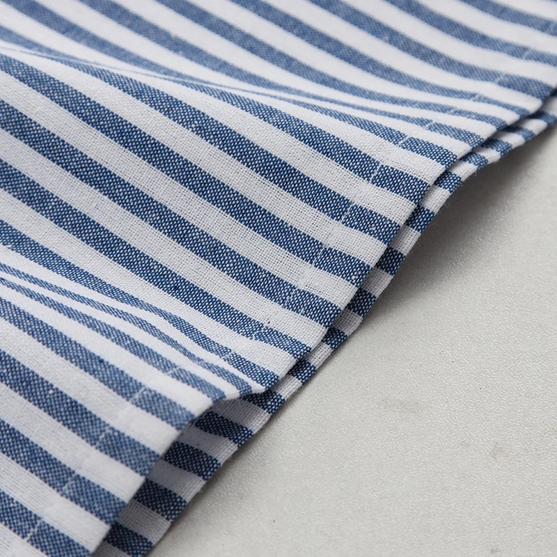 LittleClassic – Élégant et confortable – Chemise en lin pour garçon avec boutons décoratifs