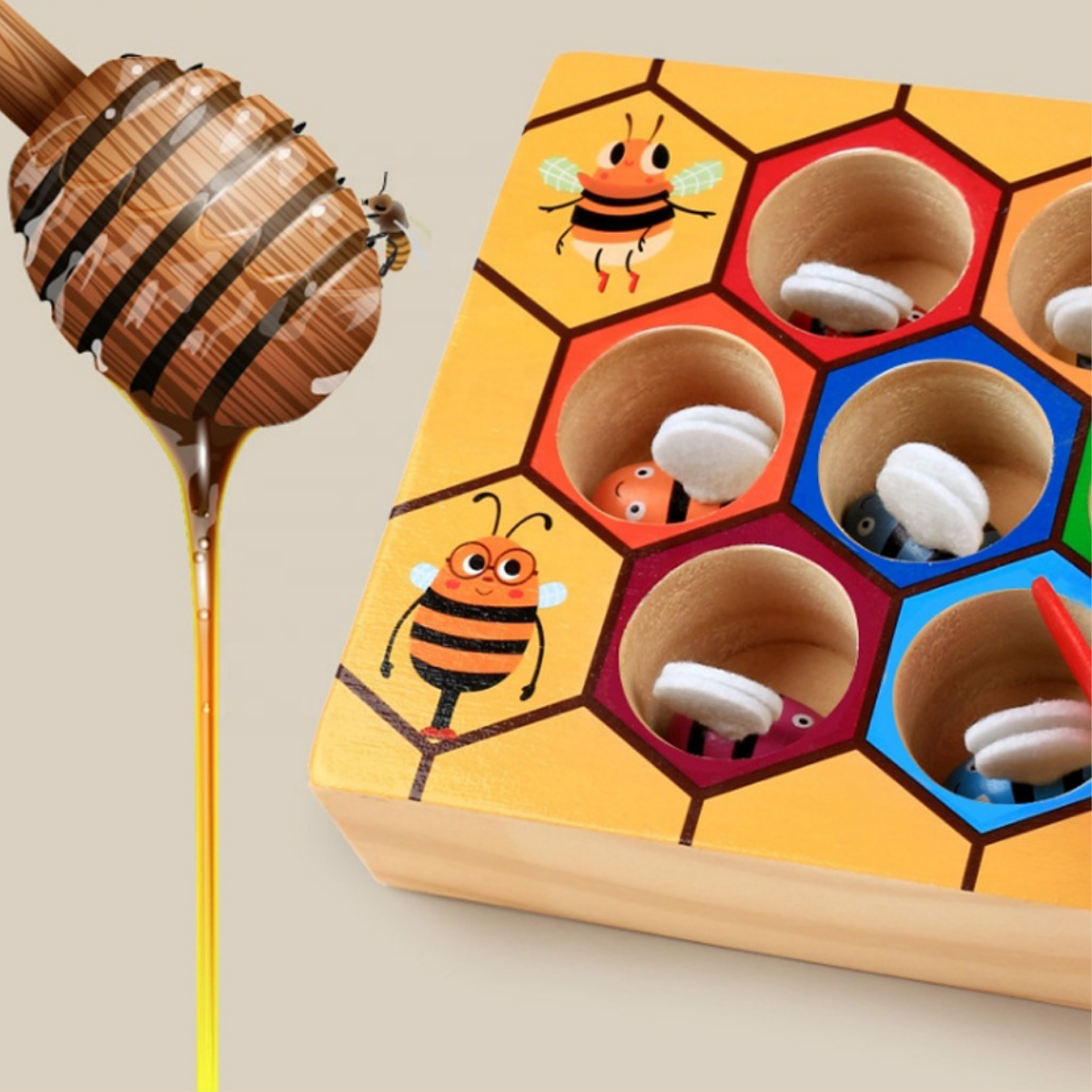 Woods™ - Motricité fine - Puzzle de triage des abeilles