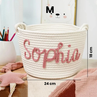 Thumbnail for CuddleBasket – Adorable et personnel – Panier à langer personnalisé