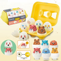 Thumbnail for Montessori 3D Eggs Puzzle – Une activité sympa pour Pâques : un jeu de tri d'œufs