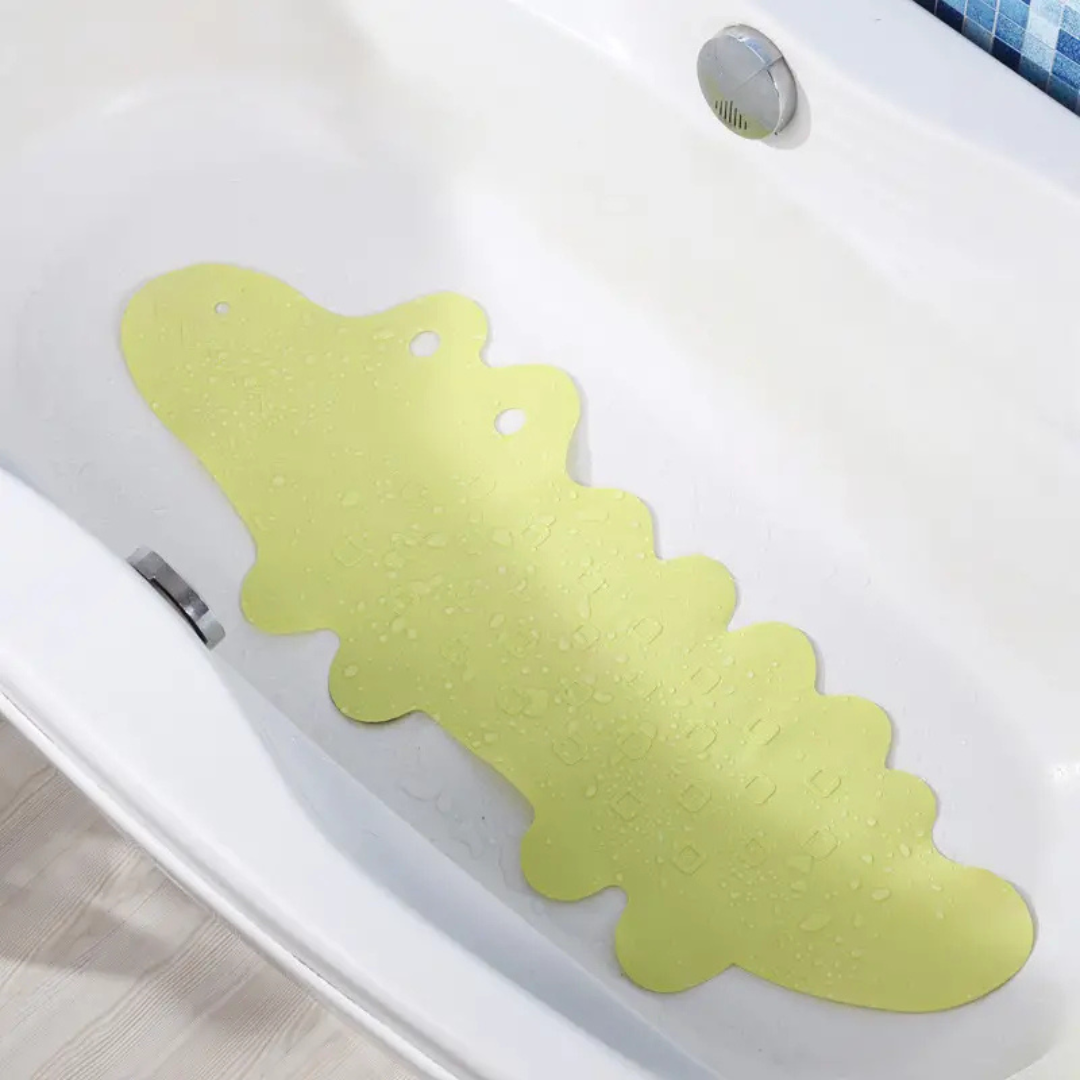 AquaJoy – Antidérapant et sûr – Tapis de bain pour enfants Crocodile