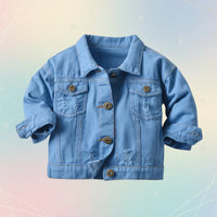 Thumbnail for Candy Color Veste en jean – Veste en jean légère pour enfants