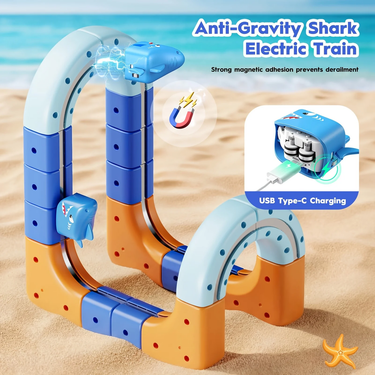 SharkRail – Ludique et interactif – Circuit de train électrique