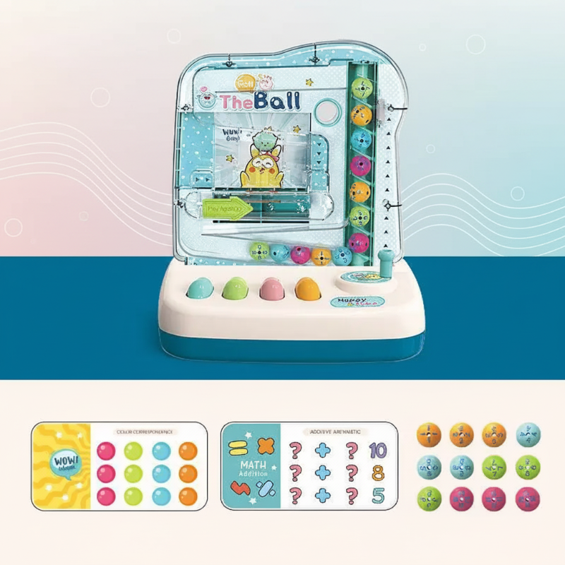 Montessori Math Track Game – Apprentissage et logique – Jeu de piste à billes