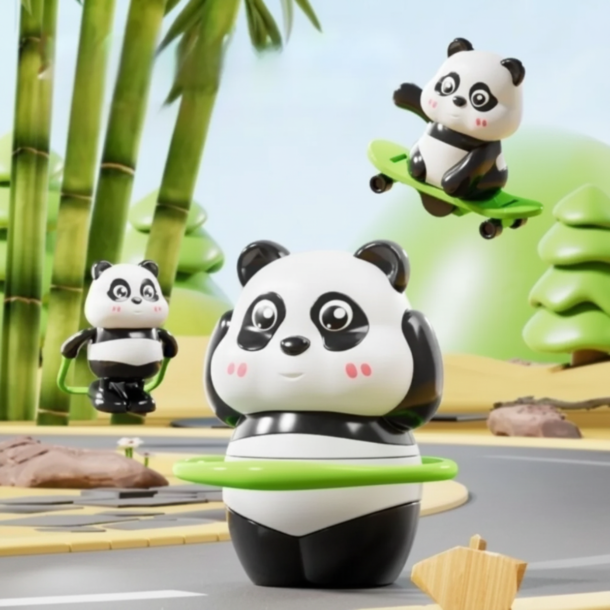 PandaPlay – Amusant  & Dynamique – Jouet panda à remonter