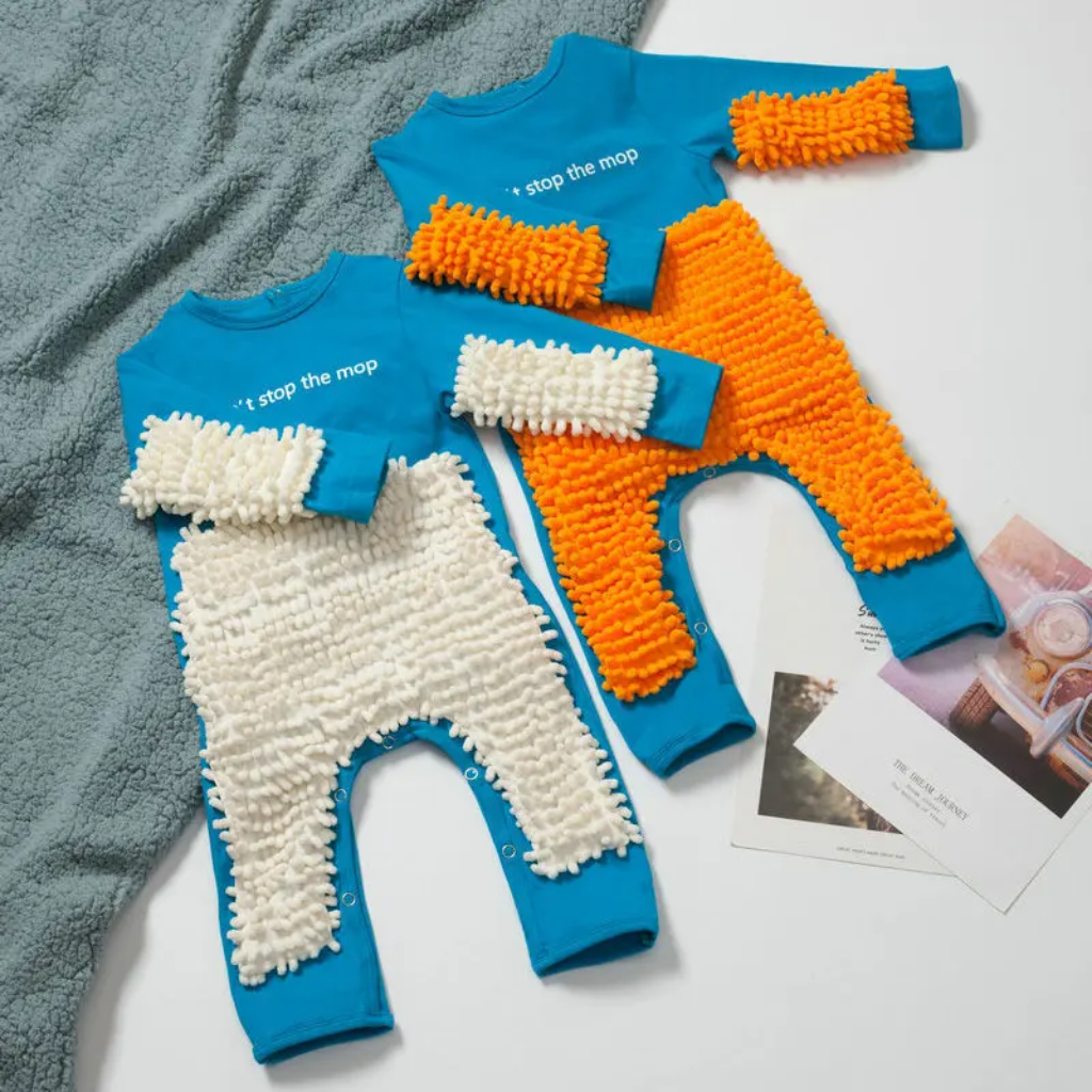 TinyCleaner – Douce et pratique – Combinaison pour bébé, idéale pour ramper et jouer