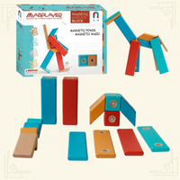 Thumbnail for MagPlayer – Créativité et motricité – Blocs de construction magnétiques en bois à monter soi-même
