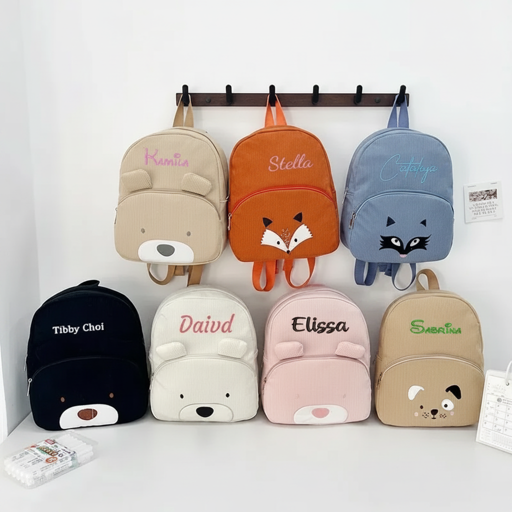 MyLittleBag – Personnalisé et mignon – Sac à dos pour enfant personnalisé avec prénom et motif d'animaux