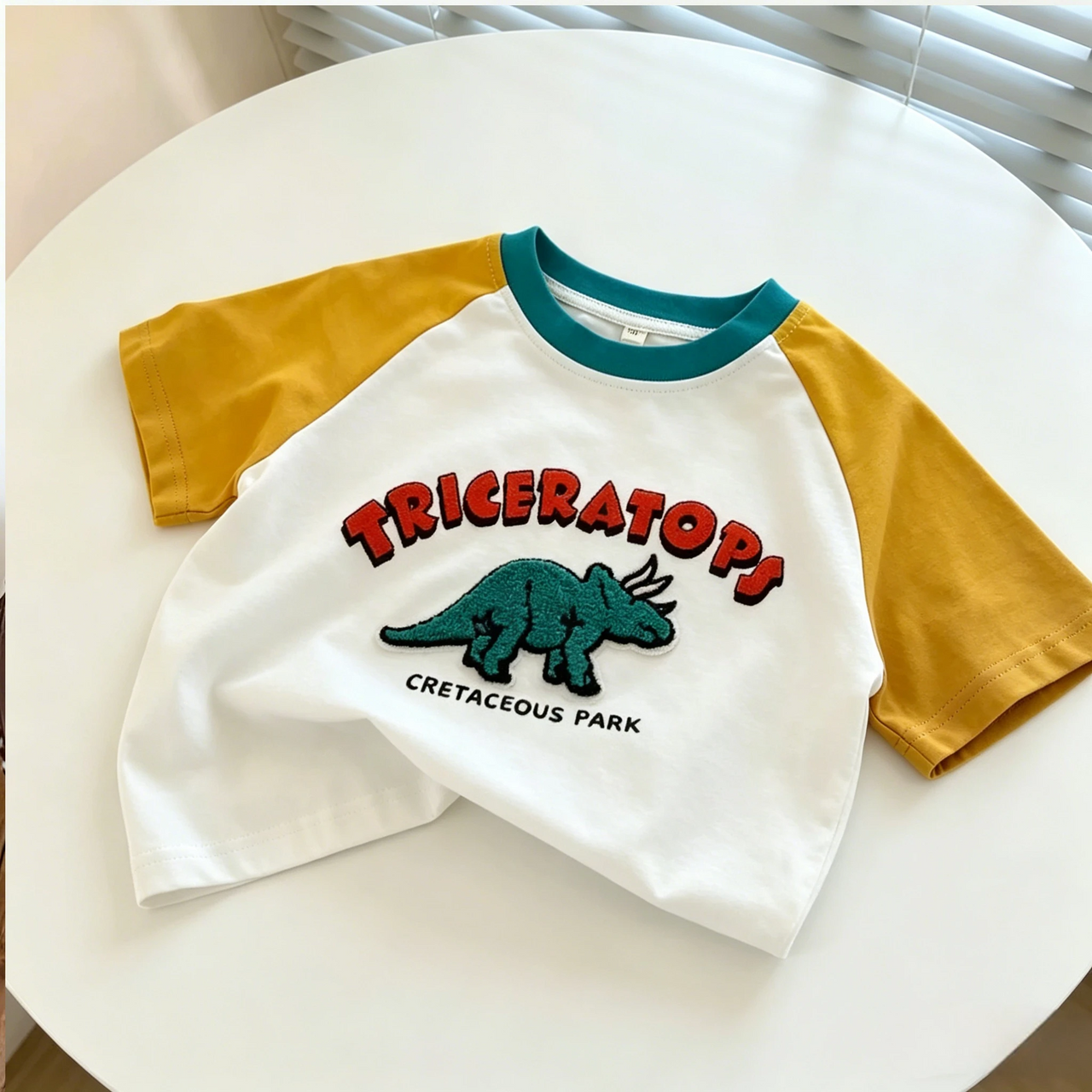 StreetBoy – Tendance et confortable – T-shirt pour enfant à manches raglan et imprimé