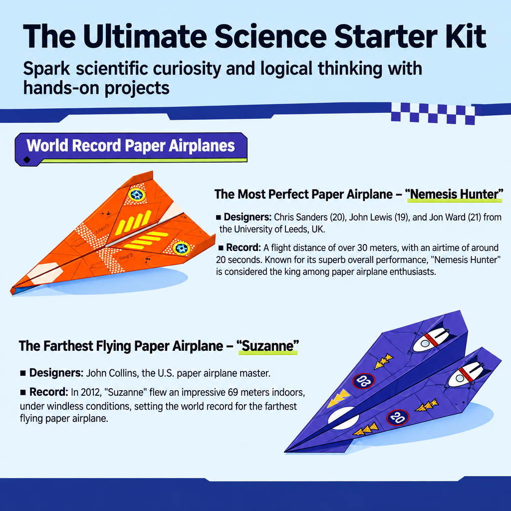 PaperFly – Créatif et éducatif – Kit d'avions en origami