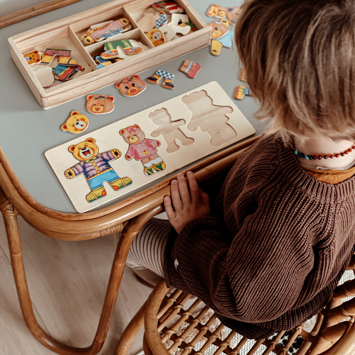 Woods™ - Puzzle en bois 'Boris l'ourson'