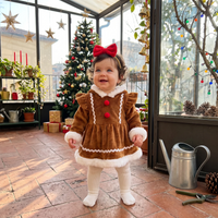 Thumbnail for LittleGinger – Chaleureux et festif – Combinaison de Noël pour bébé avec bandeau