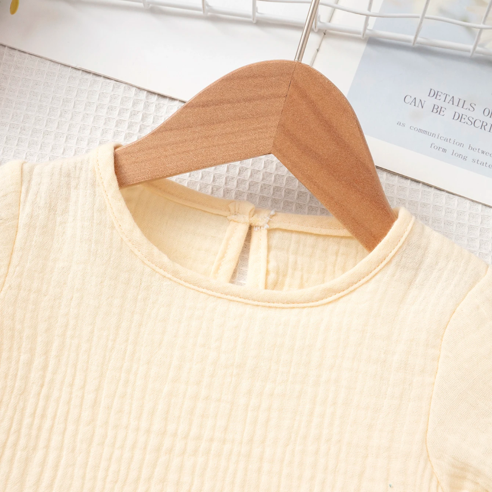 SoftCharm – Élégant et confortable – Ensemble pour fille avec haut à volants et pantalon long
