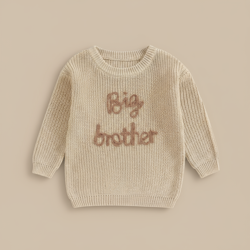 MiniTrend – Confortable et moderne – Pull pour enfant avec « Big Brother »