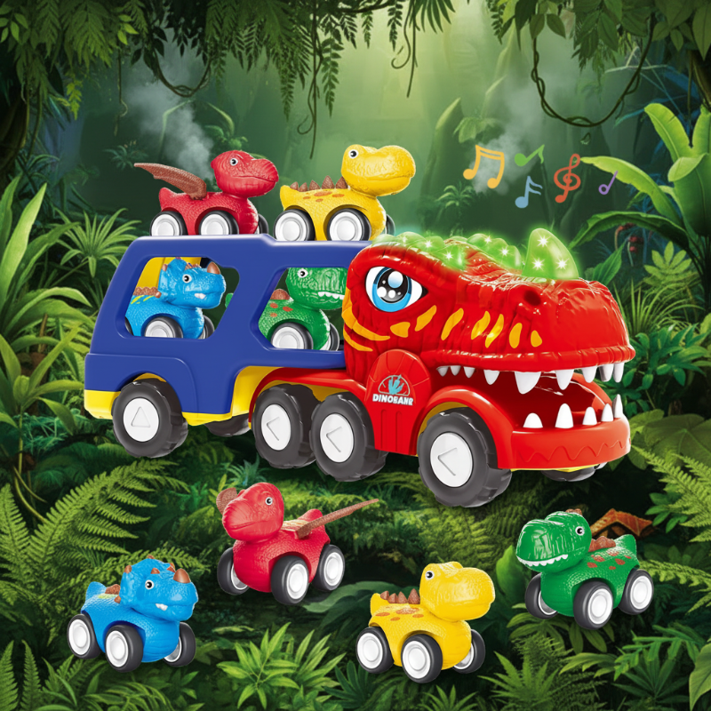 DinoDrive – Créativité et aventure – Set de jeu « Camion 5 en 1 »