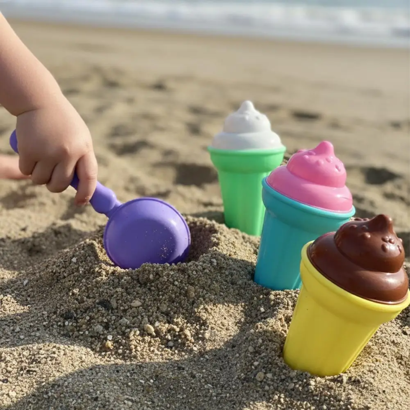 BeachFun – Jeux de sable et créativité – Kit de jeu « Glace de plage »