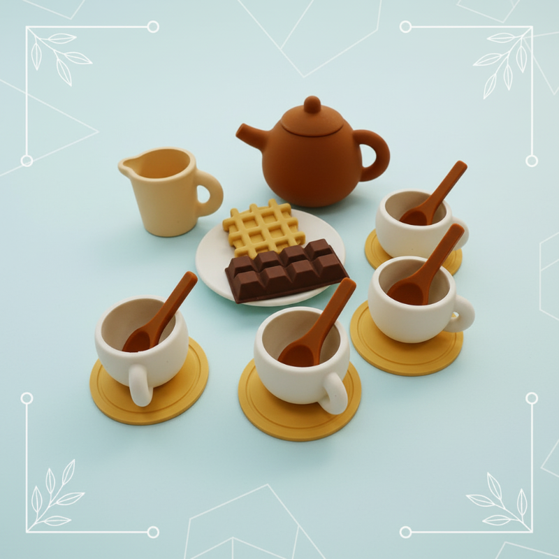MiniBrew – Ludique et éducatif – Service à thé en silicone