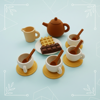 Thumbnail for MiniBrew – Ludique et éducatif – Service à thé en silicone