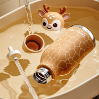 Thumbnail for AnimalSip – Mignon et pratique – Gourde isotherme en acier inoxydable pour enfants avec motif d'animaux