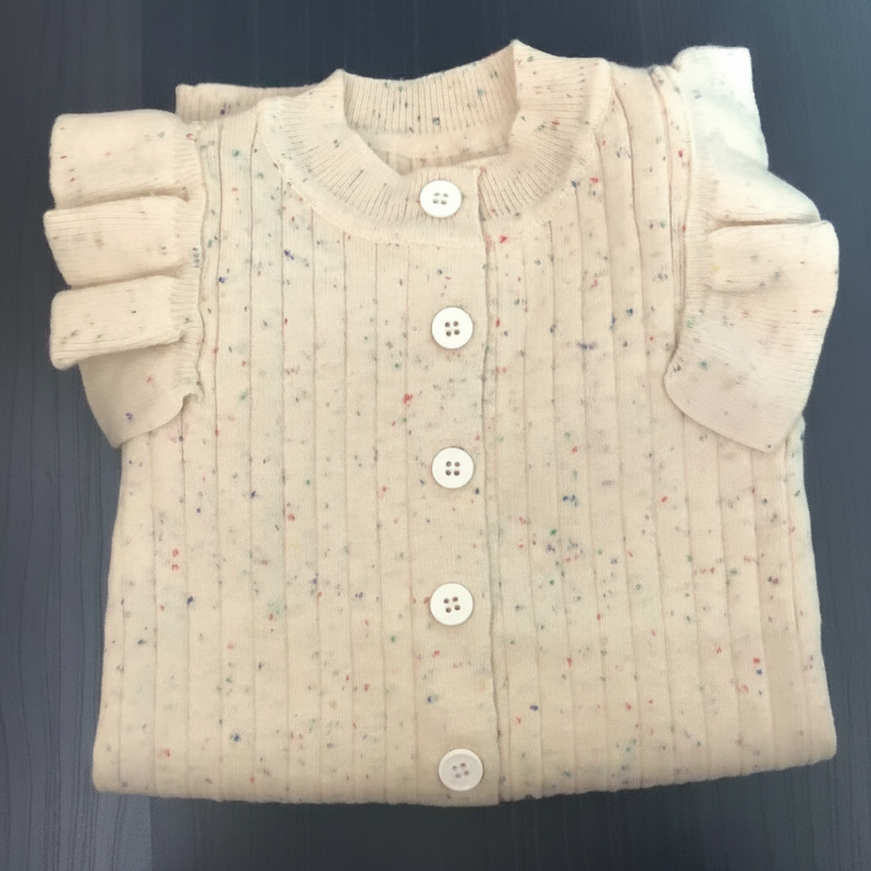 MiniAurora – Doux et élégant – Combinaison tricotée pour bébé avec des ailes d'ange et un bandeau