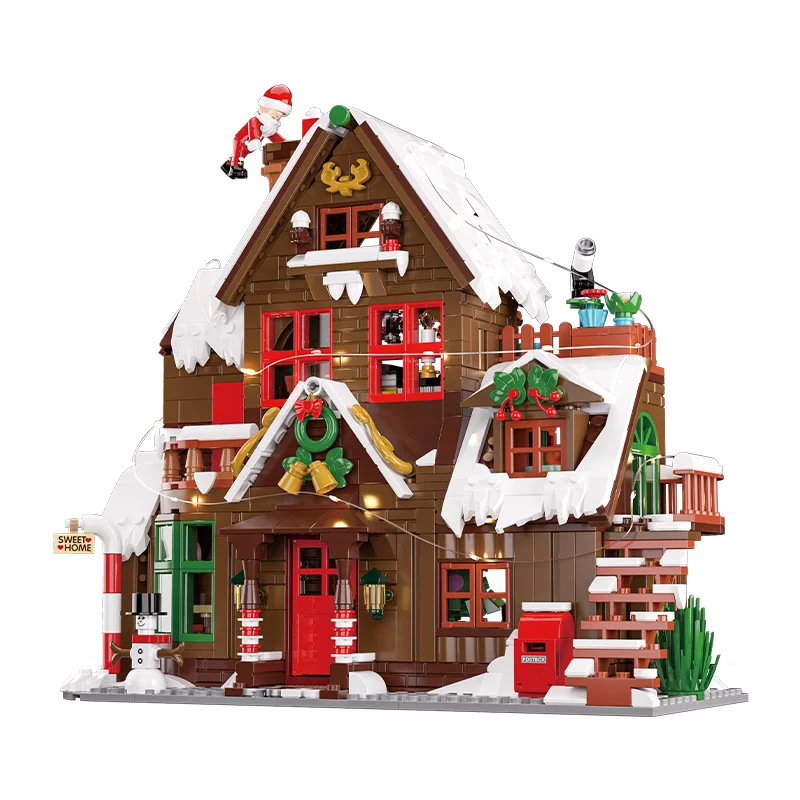 ChristmasHome – Festif et créatif – Kit de construction « Maison de Noël »