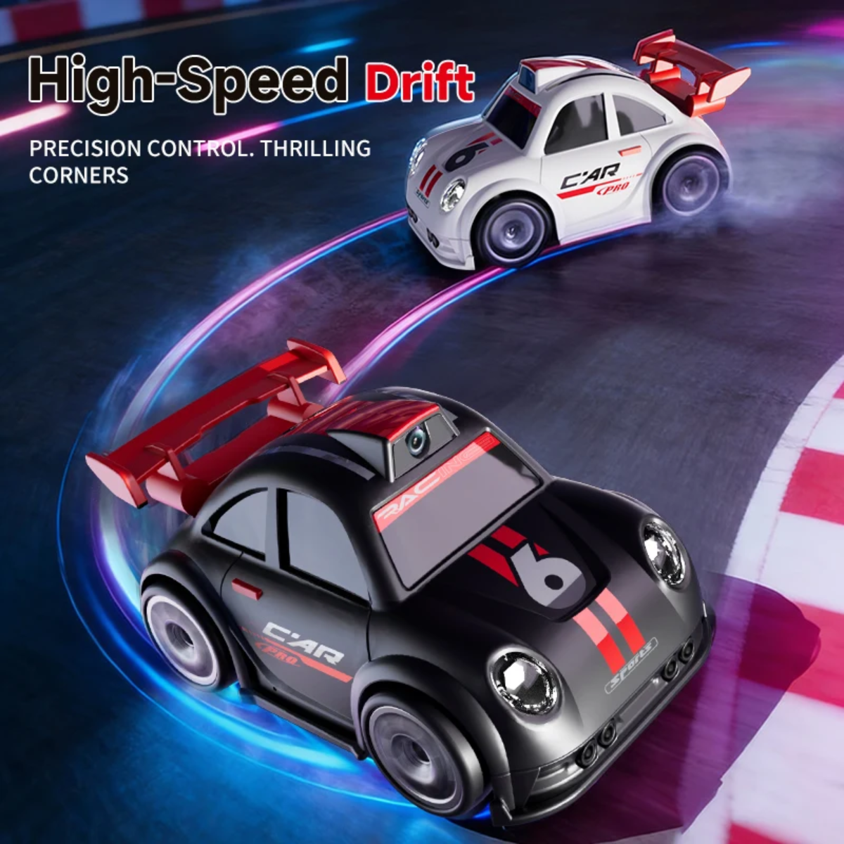 RacePro – RC & Stunt – Voiture de course à détection de dérapage avec caméra intégrée