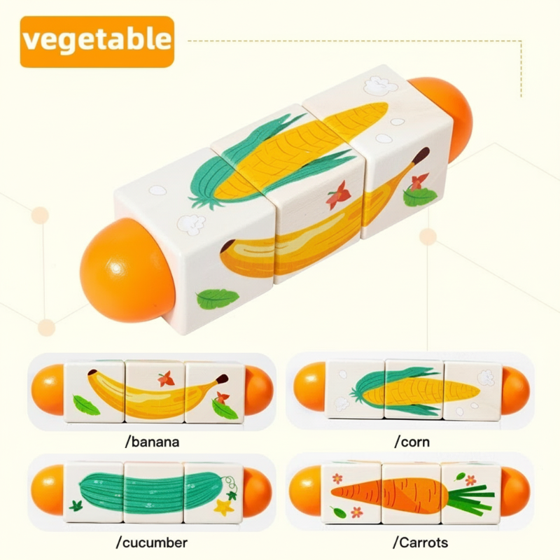 WoodiTurn – Éducatif et amusant – Puzzle rotatif