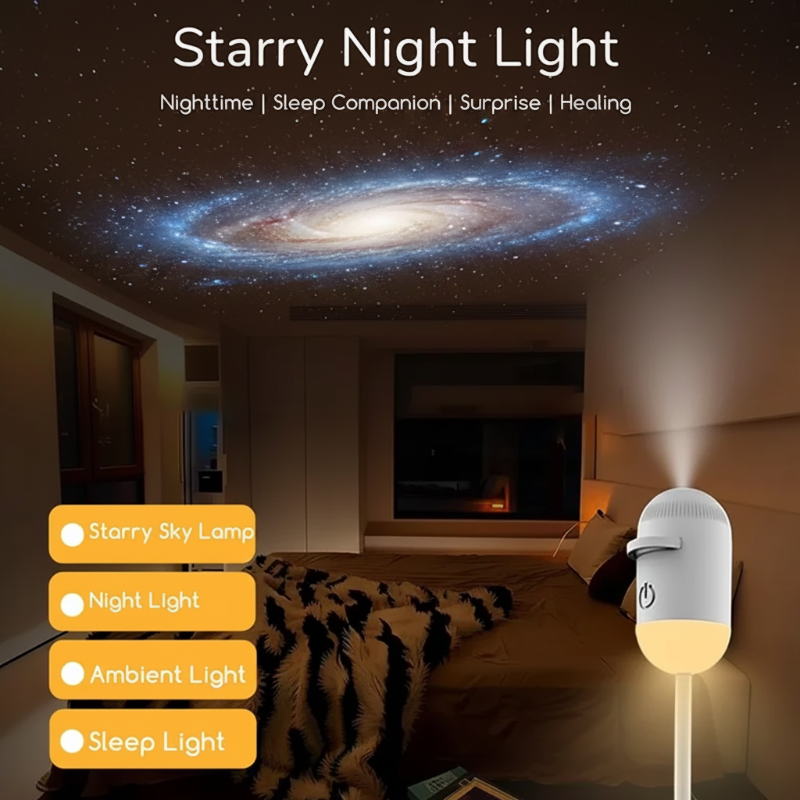 NightSky – Intensité réglable et ambiance magique dans la chambre à coucher – Lampe LED Galaxy