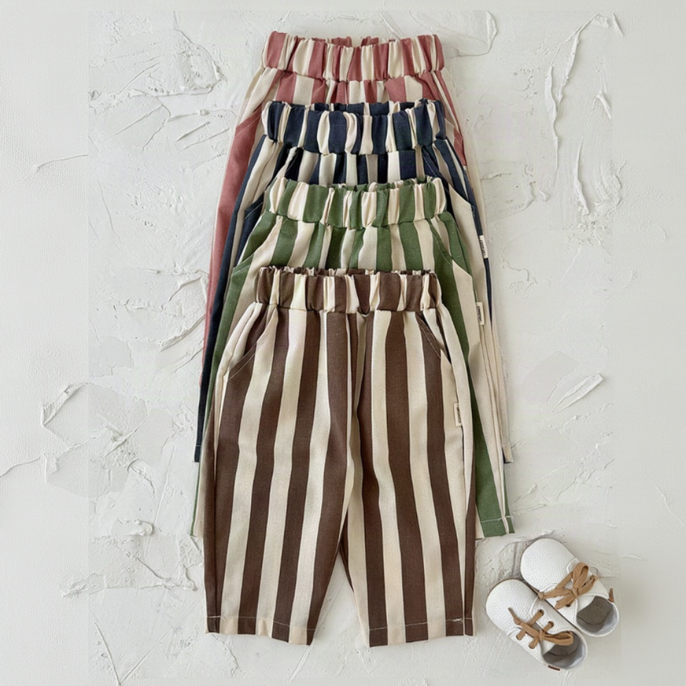 SoftStripe – Doux et confortable – Pantalon pour bébé à rayures