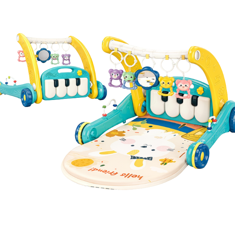 Step & Play – Interactif et sécurisé – Trotteur et baby gym 3 en 1