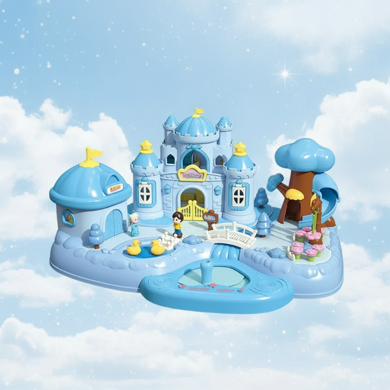Magnetic Princess Castle – Créatif et magique – Ensemble de jeu « Maison de poupées magnétique »