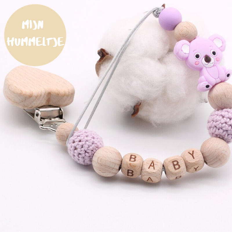 Woods™ - Collier Tétine - 'Koala' en bois de hêtre