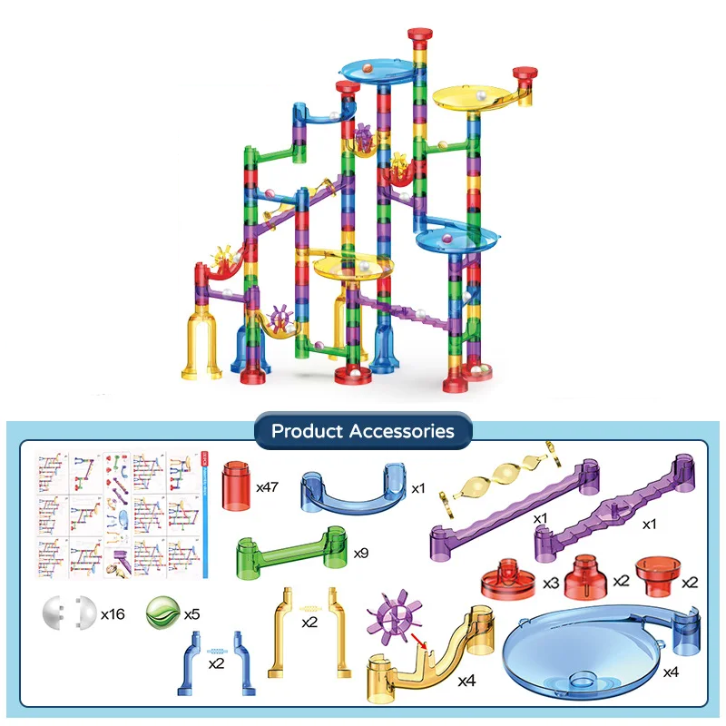 MarbleRun – Sûr et éducatif - Jeu de construction sur rails en marbre