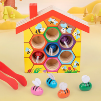 Thumbnail for HoneyHive – Montessori & Éducatif – Jeu de tri des abeilles en bois