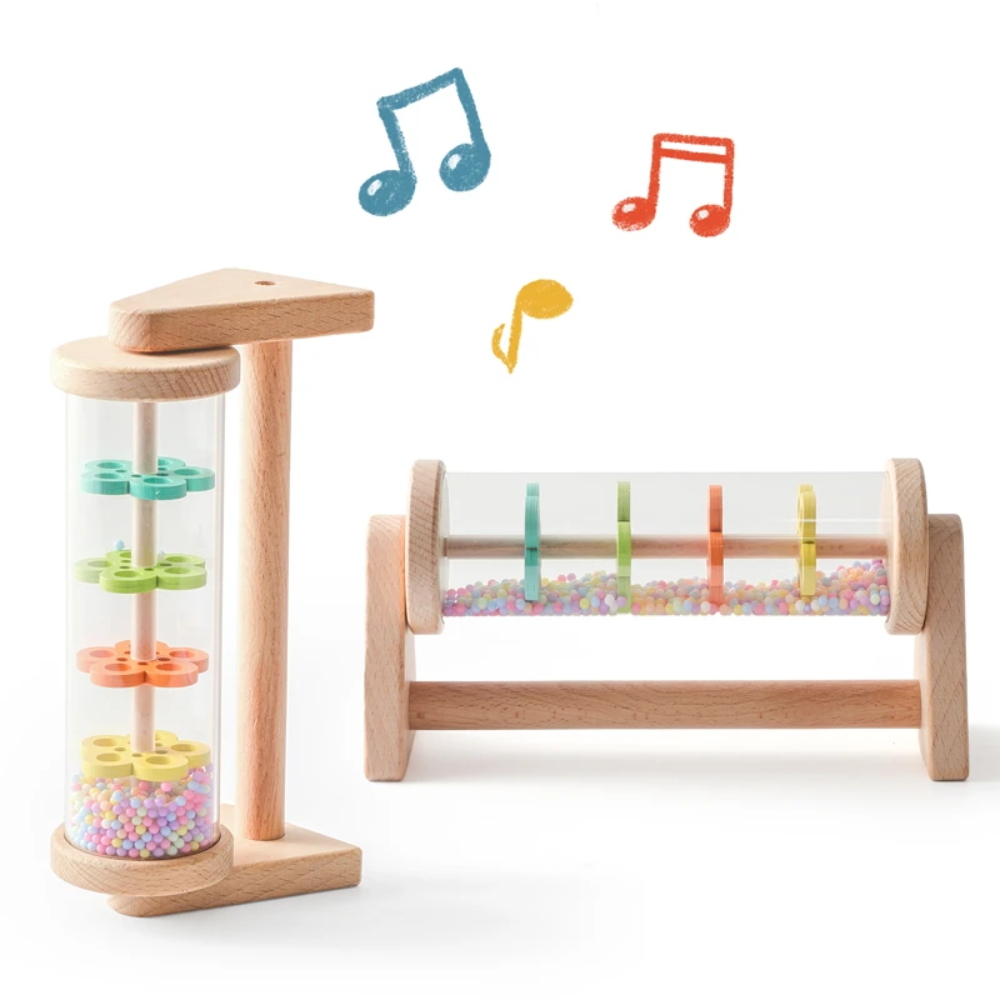 TinyMelody – Apaisant et éducatif – Jouet musical en bois avec son de pluie