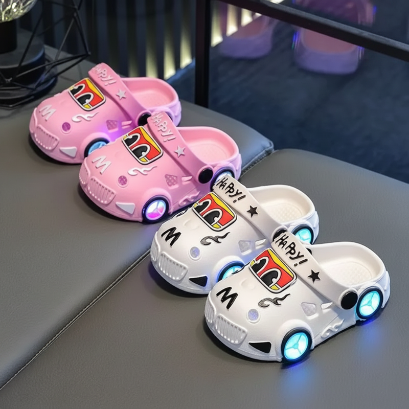 GlowRun – Élégantes et ludiques – Pantoufles LED pour la voiture