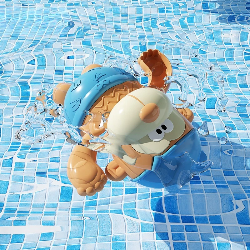 Clockwork Monkey Toy – Jeux et plaisirs aquatiques – Jouet de bain à remonter