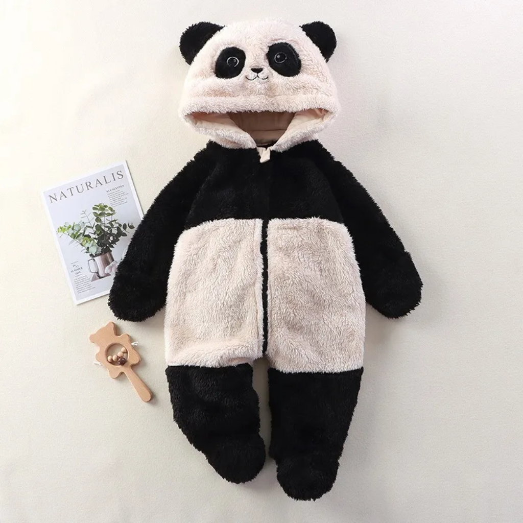 CozyBear – Doux et chaud – Combinaison pour bébé avec capuche à motif animalier