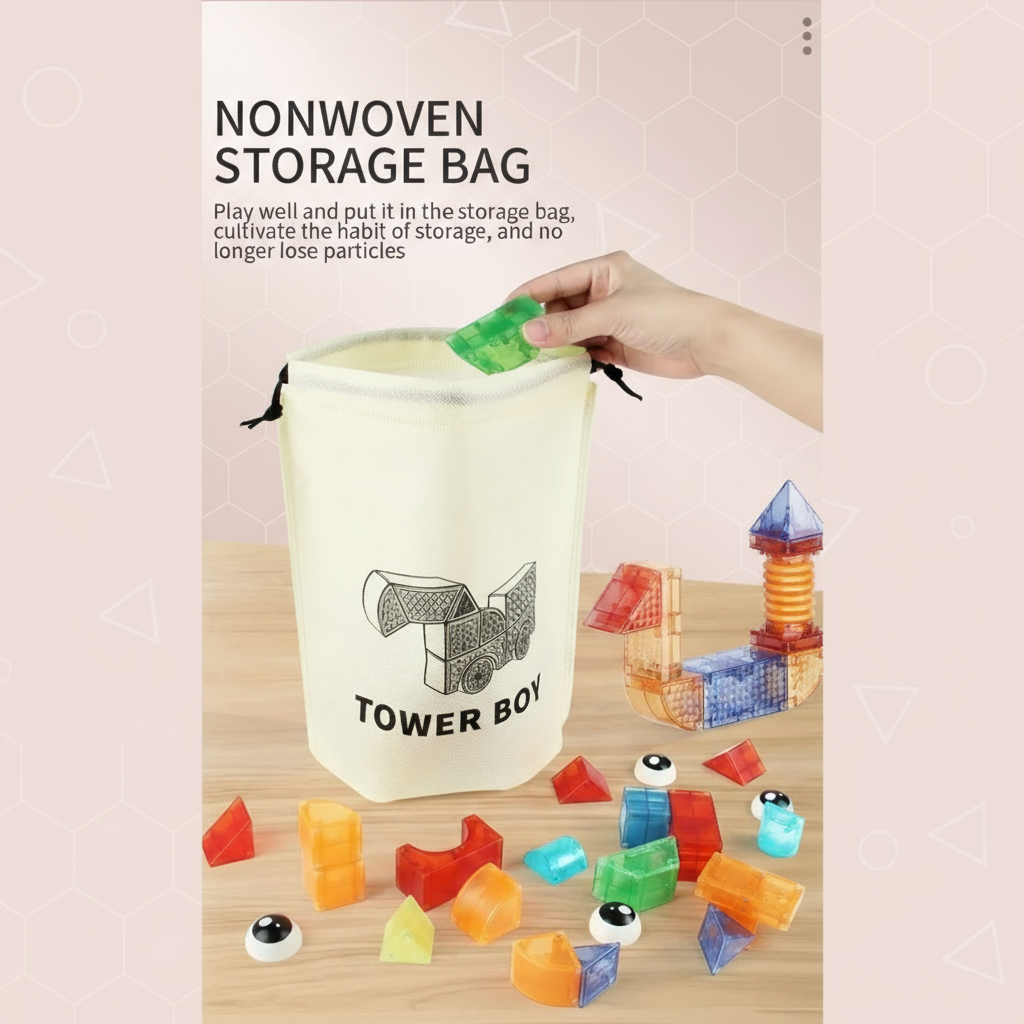 MagniCube – Créatif et éducatif – Ensemble de blocs de construction magnétiques