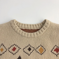 Thumbnail for LittleRetro – Chaleureux et élégant – Pull en maille pour enfant avec motif en losanges