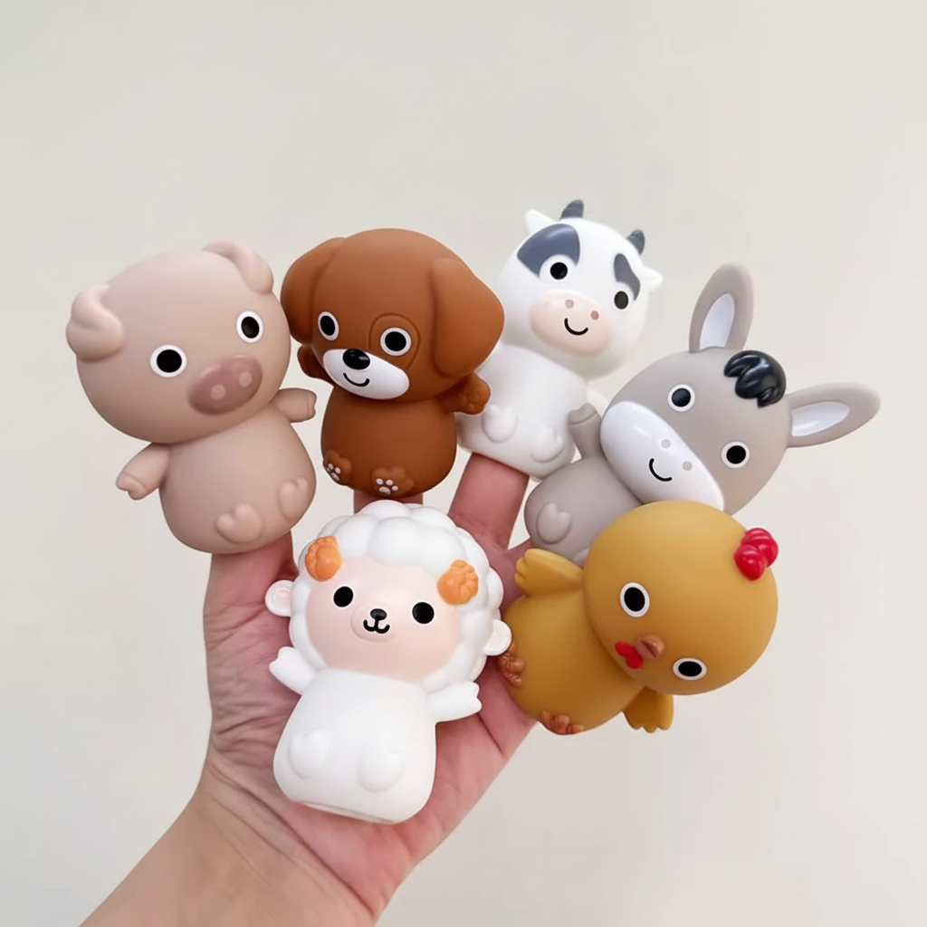 AnimalRide – Ludique et mignon – Voitures en silicone en forme d'animaux (lot de 3)