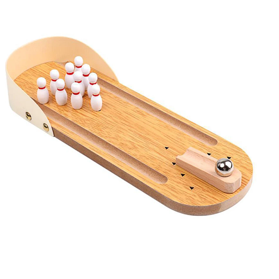 MiniStrike – Convivial et interactif – Jeu de bowling sur table en bois