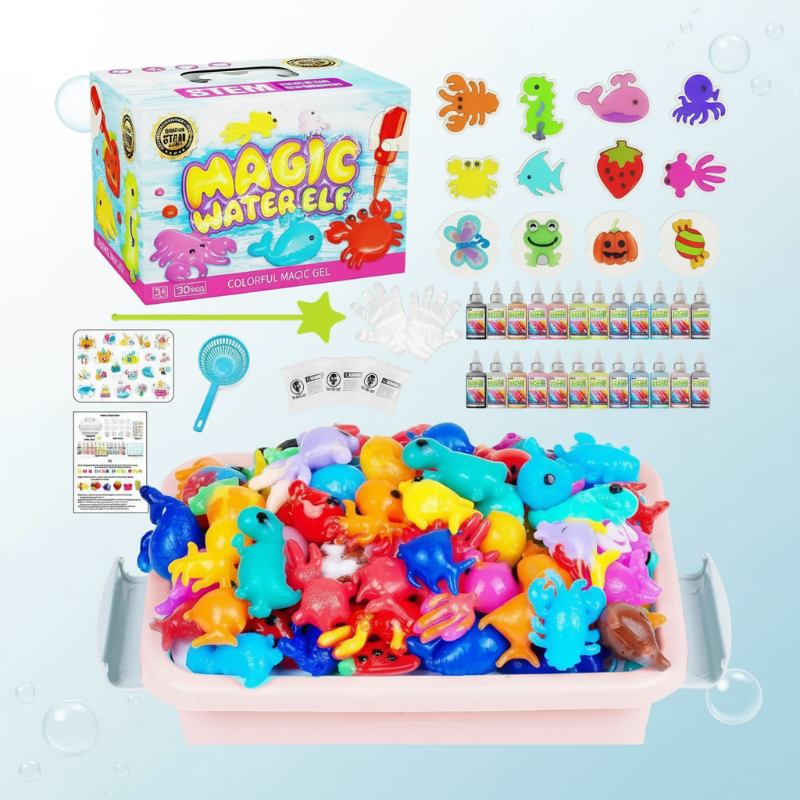 Magic Gel Water Beads – Créativité et sensorialité – Kit de jeux « Façonner l'eau »