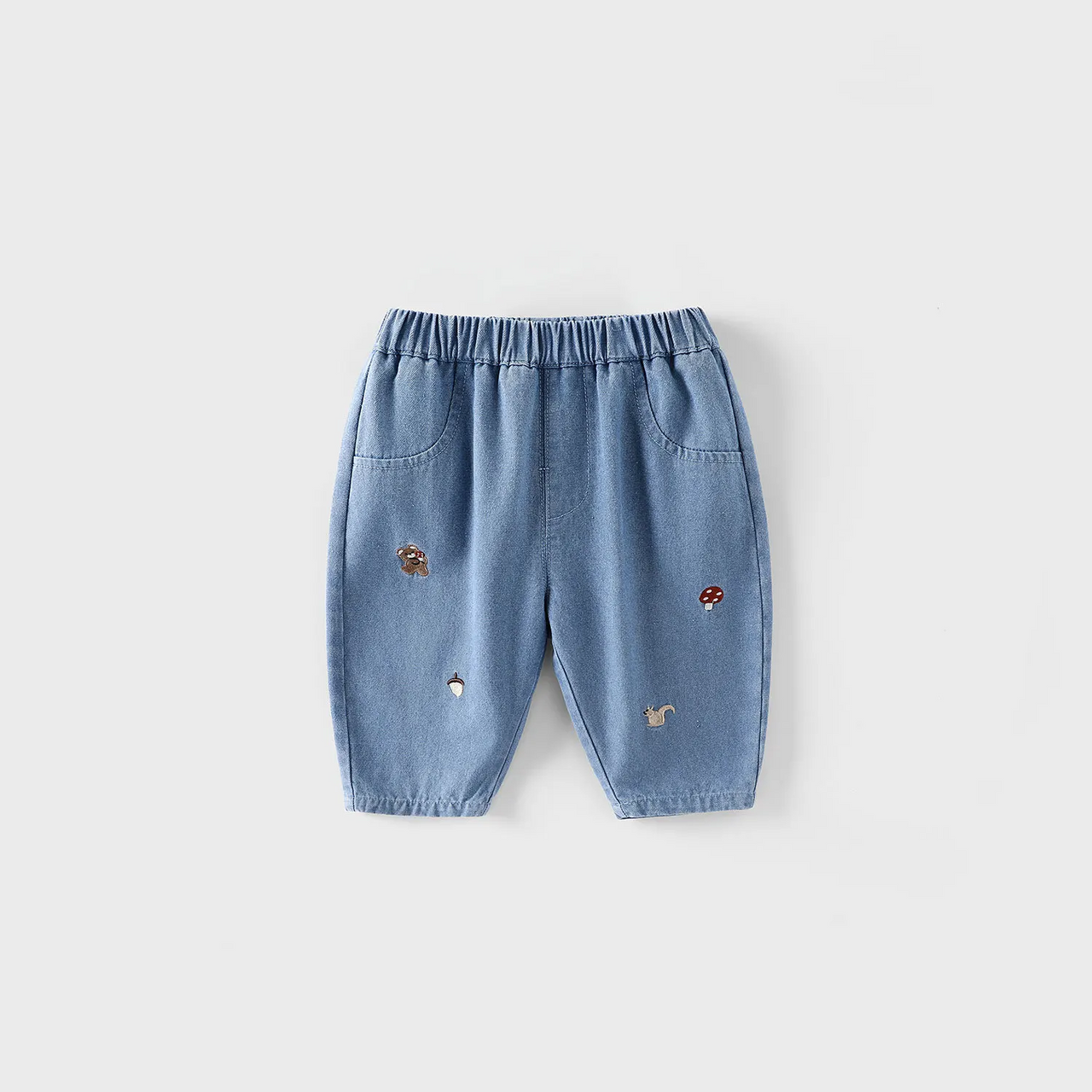 LittlePatch – Doux et confortables – Pantalons pour enfants avec détails brodés