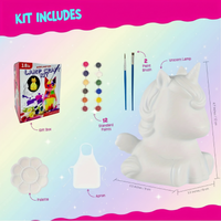Thumbnail for MiniCrafters – Créativité et apprentissage – Kit de peinture « Lampe DIY Animaux »