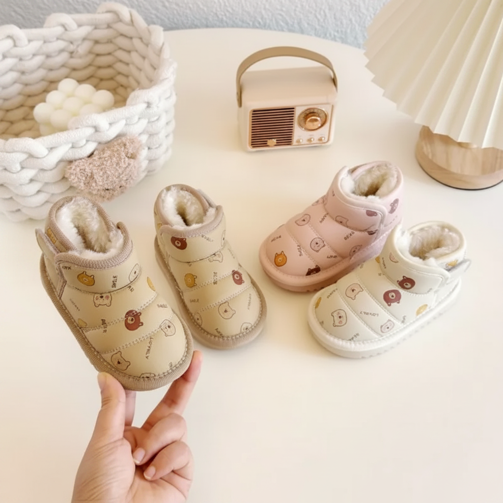 LittleSnow – Chaudes et mignonnes – Bottes pour enfants avec doublure douce