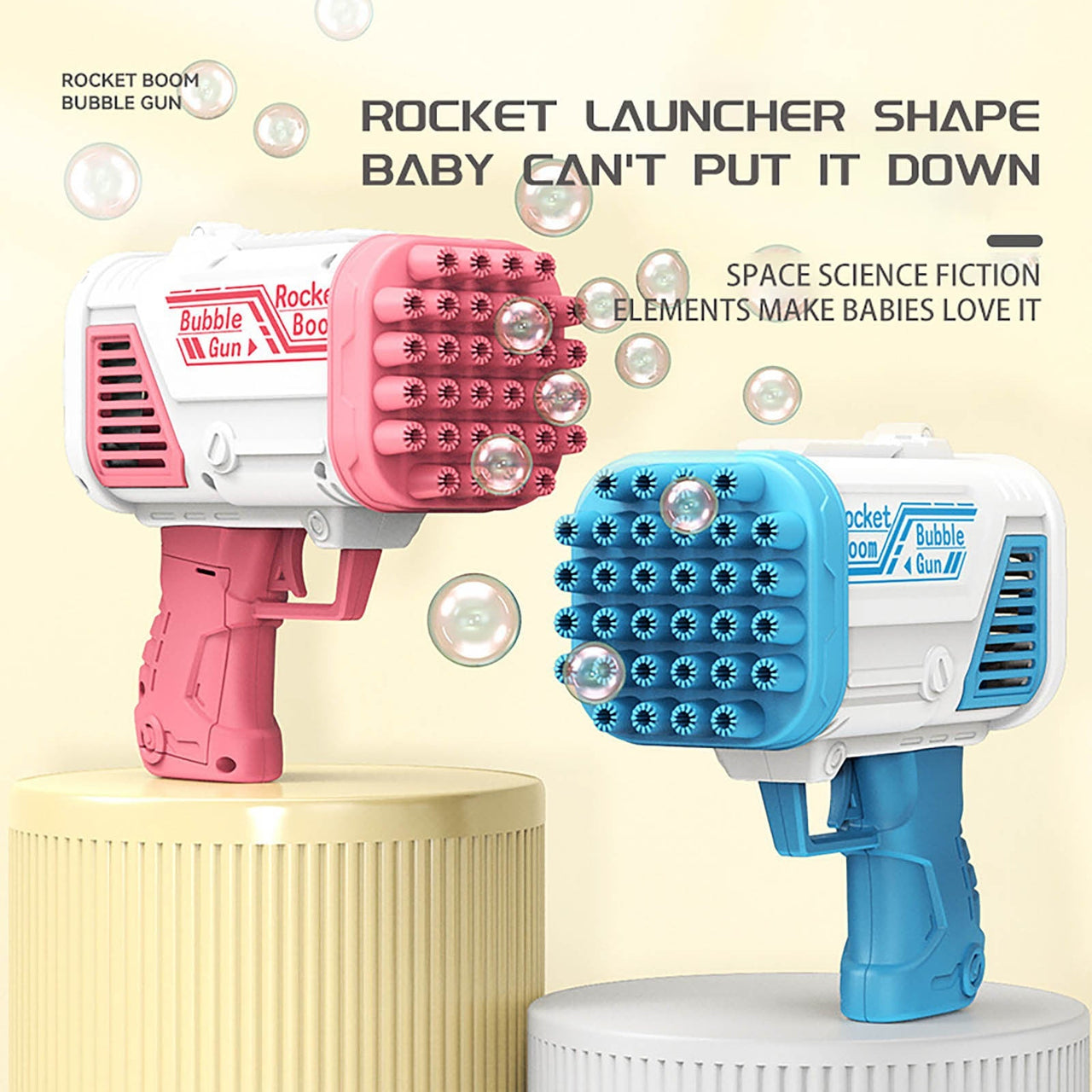 Bubble Bazooka™ - Jeux de bulles amusants ! - Pistolet à bulles de savon