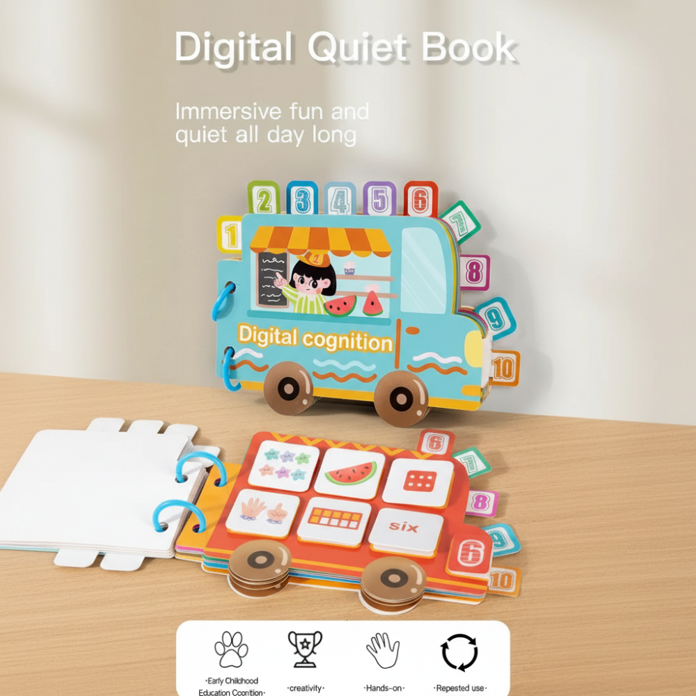 SmartCount – Éducatif et ludique – Cahier de chiffres avec des activités de calcul