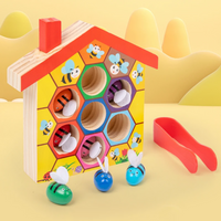 Thumbnail for HoneyHive – Montessori & Éducatif – Jeu de tri des abeilles en bois